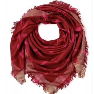 ECHO SCARF WINDOWPANE SQUARE 40x40